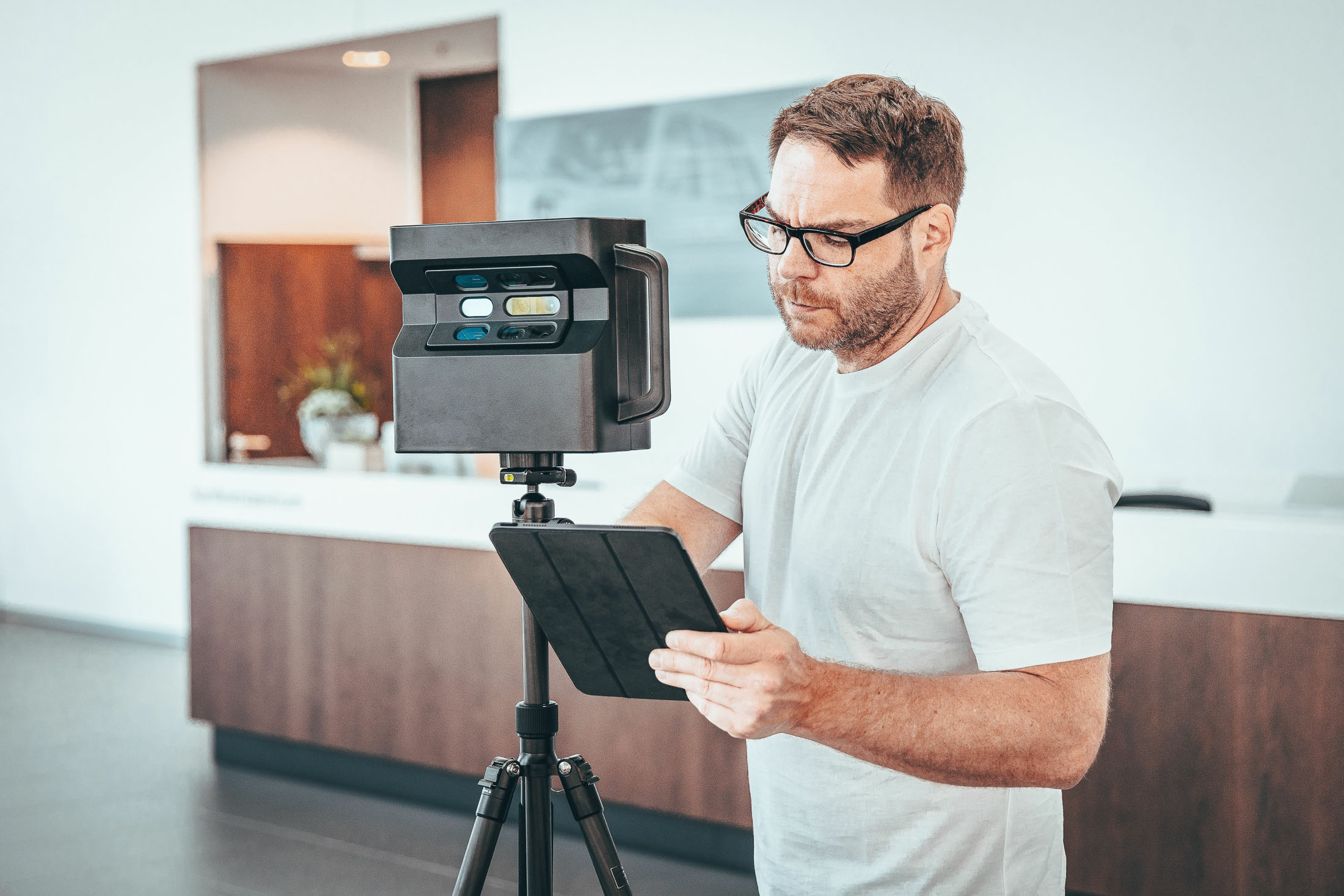 Intérieur préparé pour une visite virtuelle immersive Matterport